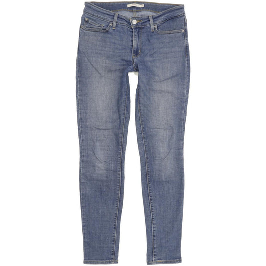 Levi's 711 Women Blue Skinny Slim Stretch Jeans W29 L30