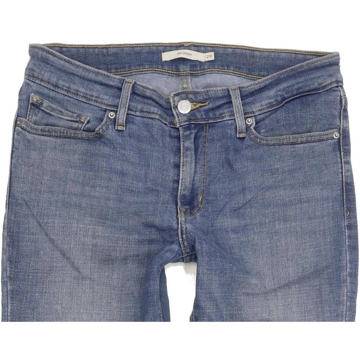 Levi's 711 Women Blue Skinny Slim Stretch Jeans W29 L30