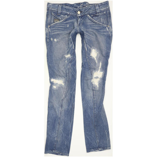 G-Star Exper Women Blue Tapered Slim Jeans W27 L32