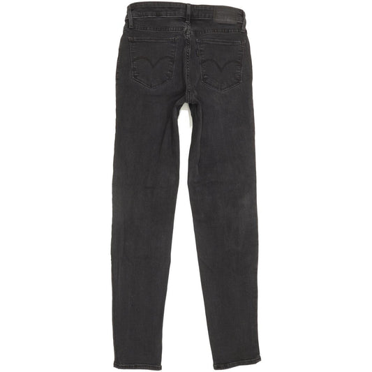Levi's 712 Women Charcoal Skinny Slim Stretch Jeans W28 L29