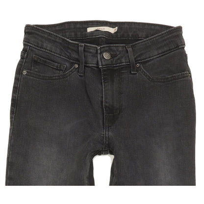 Levi's 712 Women Charcoal Skinny Slim Stretch Jeans W28 L29