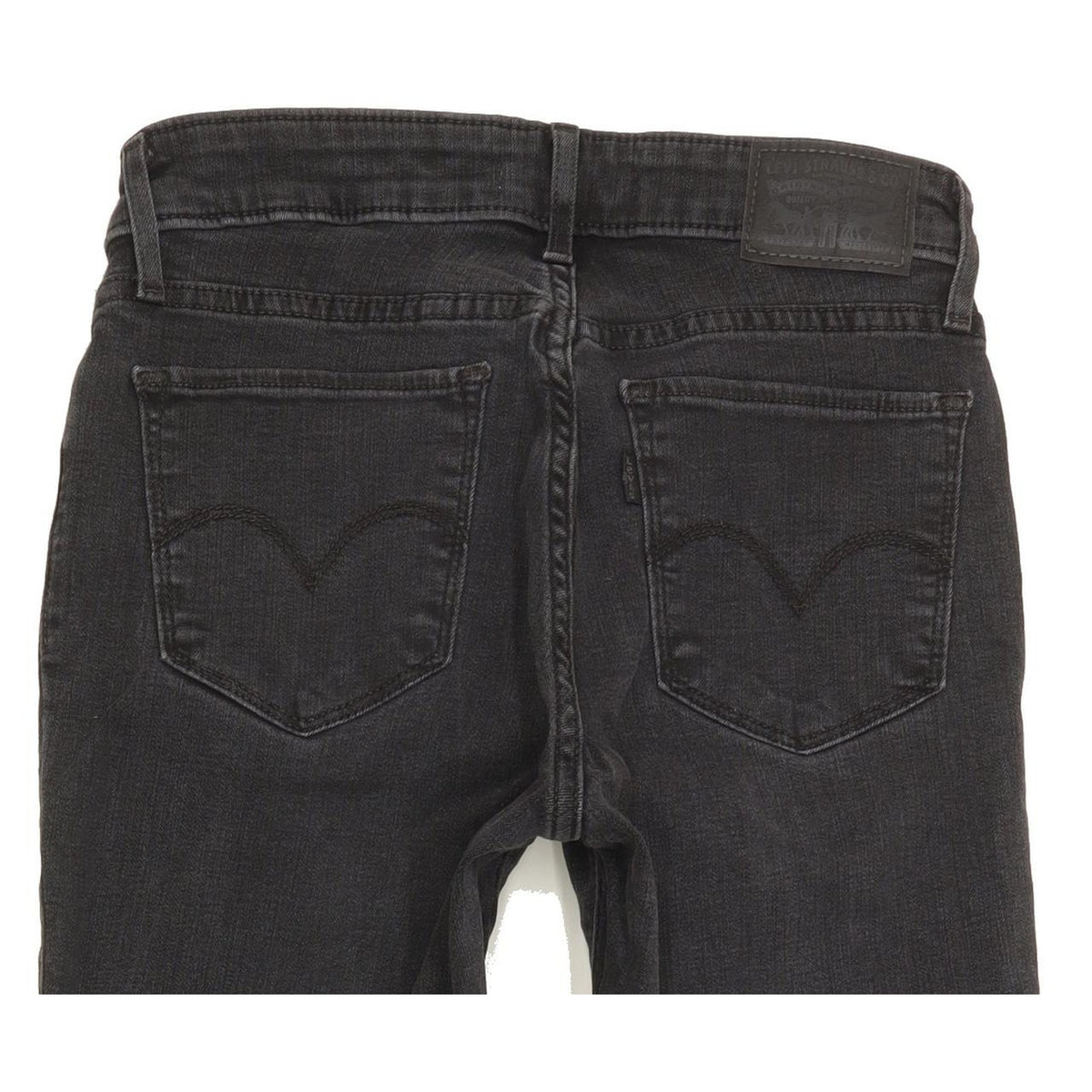 Levi's 712 Women Charcoal Skinny Slim Stretch Jeans W28 L29