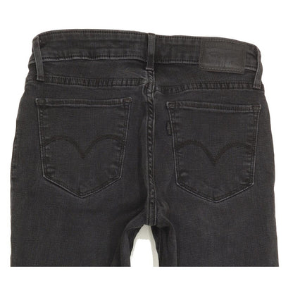 Levi's 712 Women Charcoal Skinny Slim Stretch Jeans W28 L29