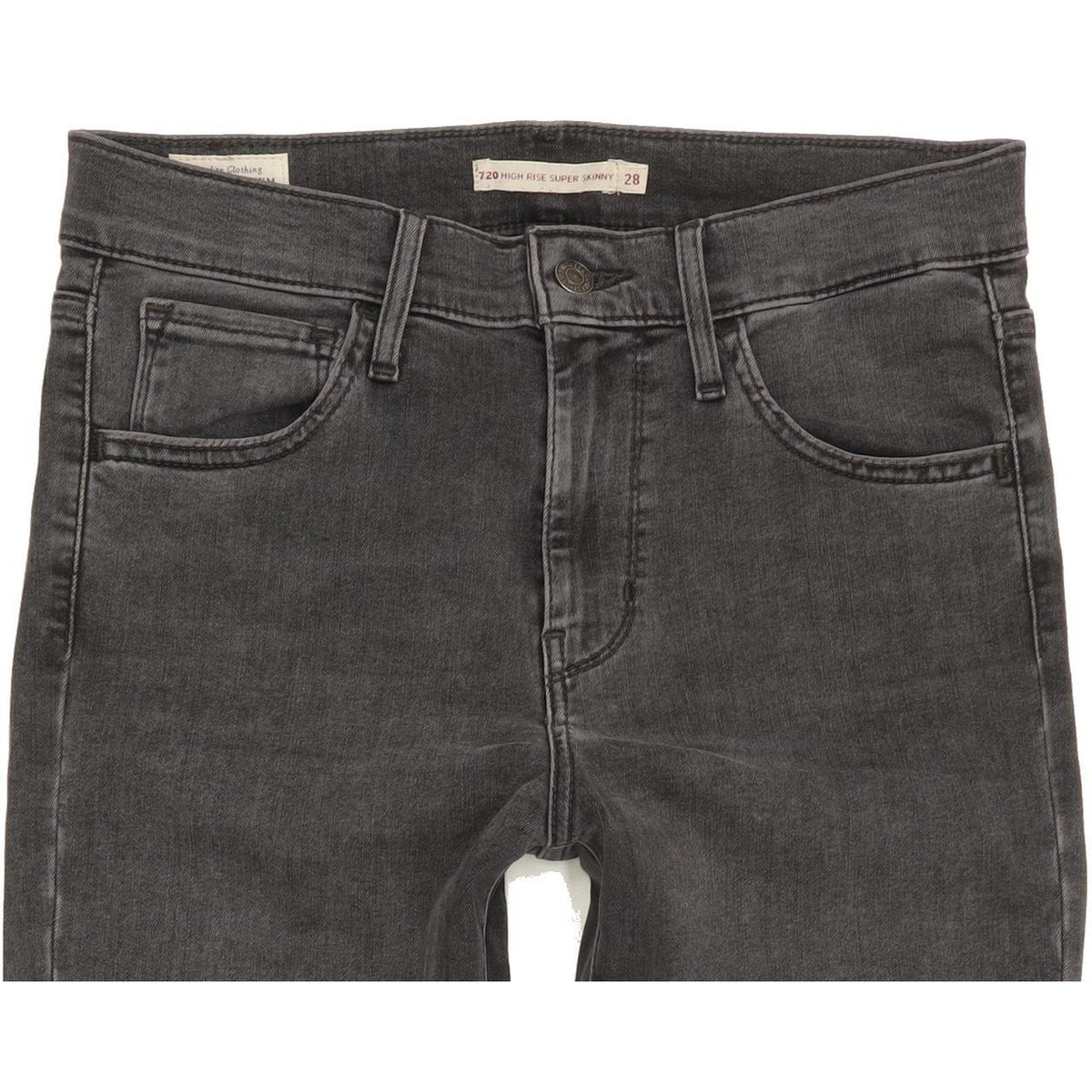 Levi's 720 Women Charcoal Skinny Slim Stretch Jeans W28 L30
