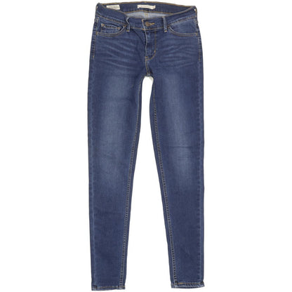 Levi's 710 Super Women Blue Skinny Slim Stretch Jeans W27 L29