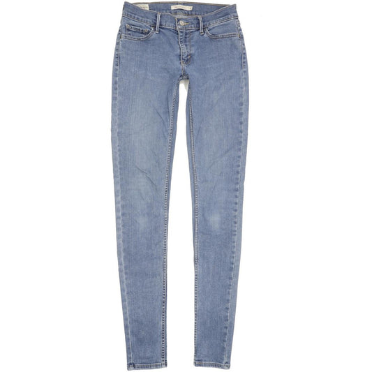 Levi's 710 Super Women Blue Skinny Slim Stretch Jeans W27 L33