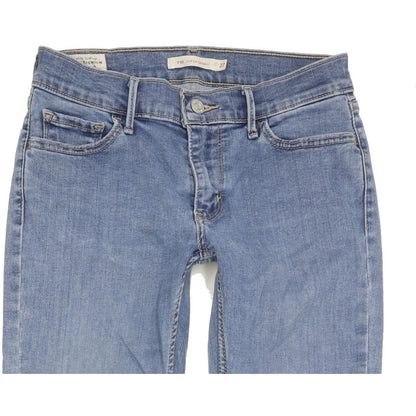 Levi's 710 Super Women Blue Skinny Slim Stretch Jeans W27 L33