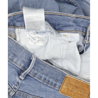 Levi's 710 Super Women Blue Skinny Slim Stretch Jeans W27 L33