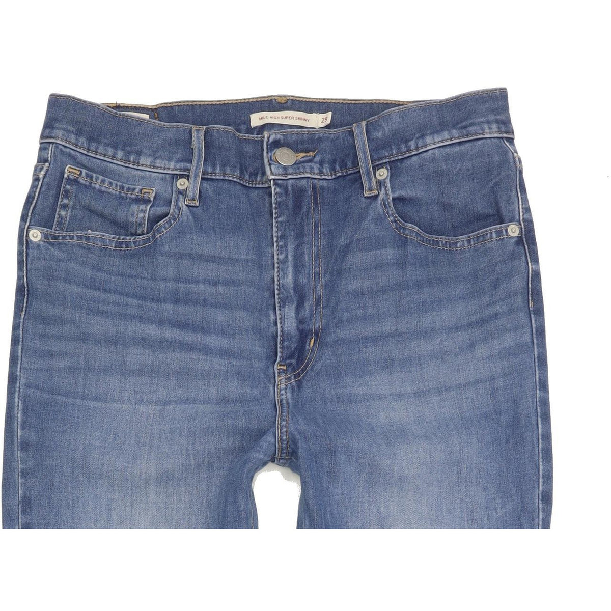 Levi's Mile Blue Skinny Slim Stretch Jeans High Waisted W29 L32
