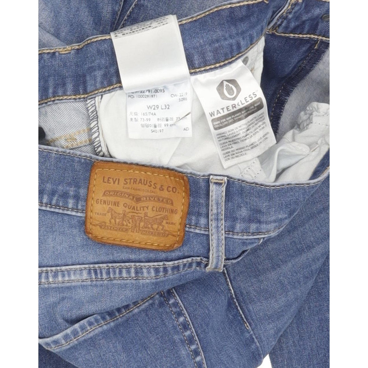 Levi's Mile Blue Skinny Slim Stretch Jeans High Waisted W29 L32
