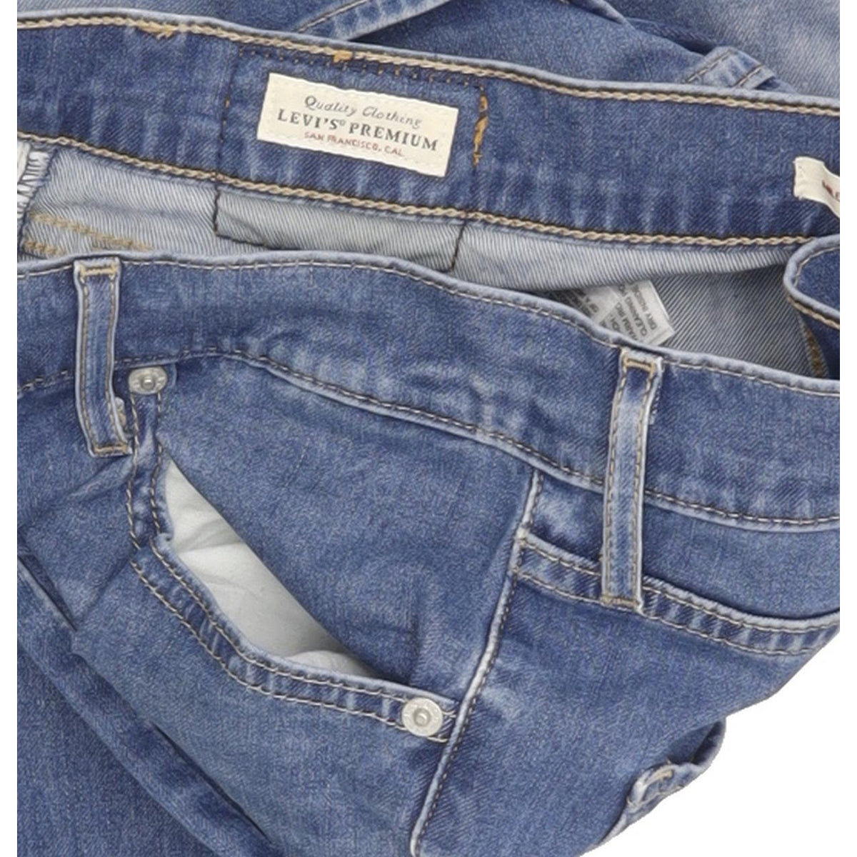 Levi's Mile Blue Skinny Slim Stretch Jeans High Waisted W29 L32