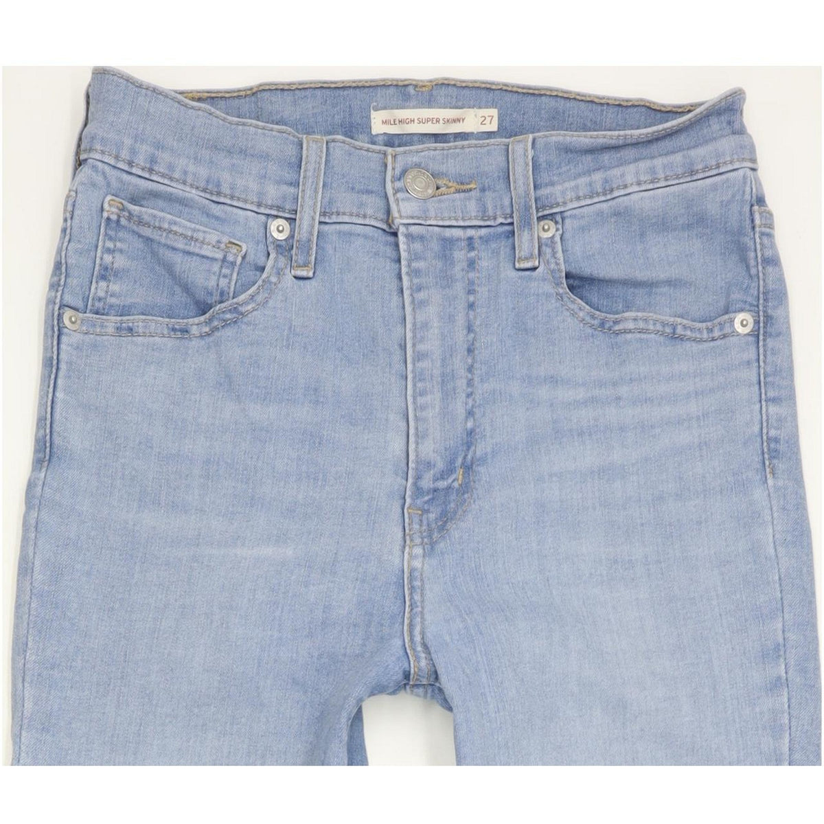 Levi's Mile Blue Skinny Slim Stretch Jeans High Waisted W27 L30