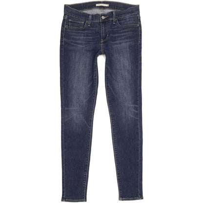 Levi's 710 Super Women Blue Skinny Slim Stretch Jeans W29 L30