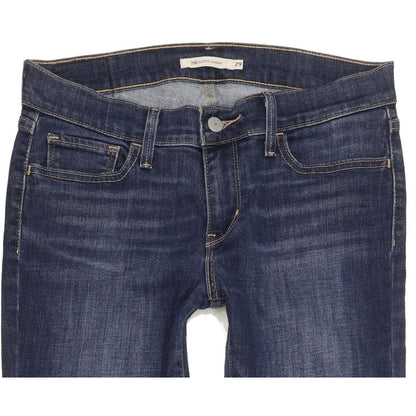 Levi's 710 Super Women Blue Skinny Slim Stretch Jeans W29 L30