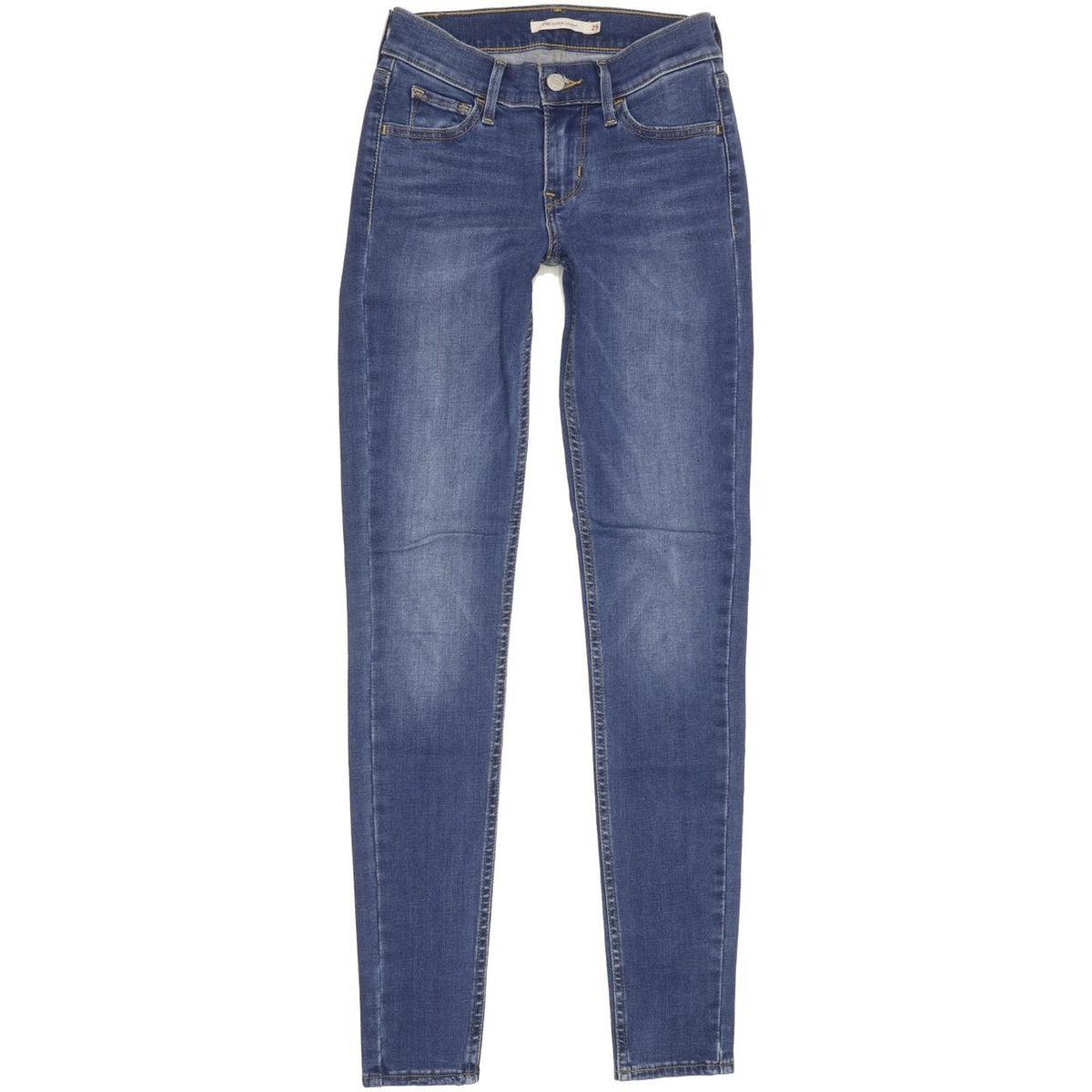 Levi's 710 Super Women Blue Skinny Slim Stretch Jeans W25 L29