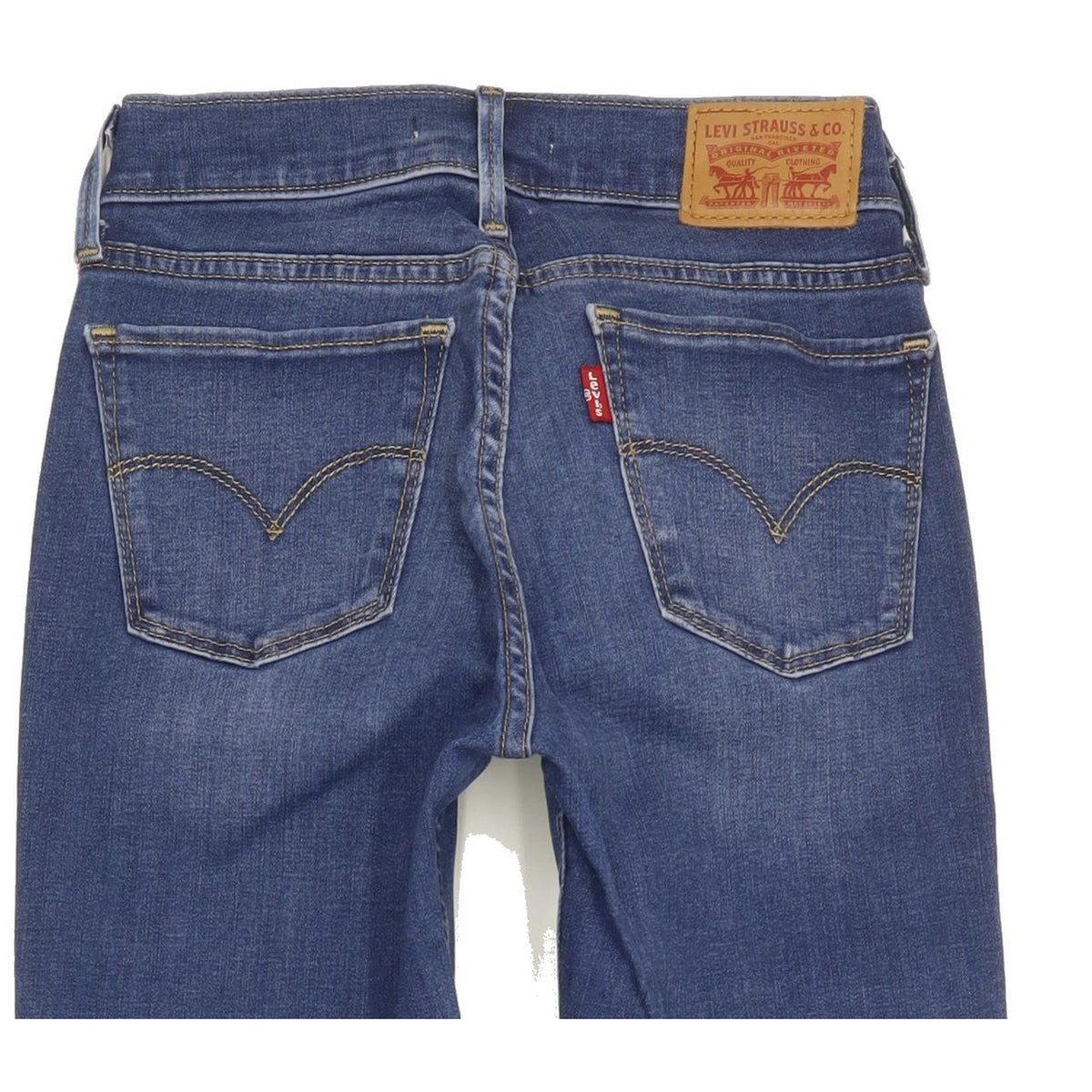 Levi's 710 Super Women Blue Skinny Slim Stretch Jeans W25 L29
