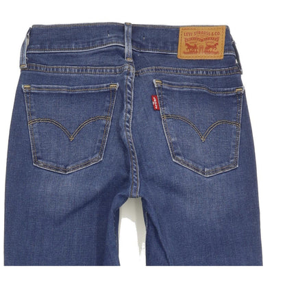 Levi's 710 Super Women Blue Skinny Slim Stretch Jeans W25 L29