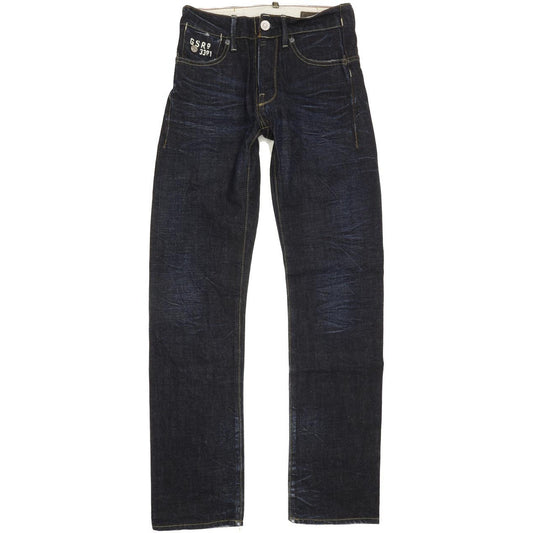 G-Star Structor Men Navy Straight Slim Jeans W26 L30