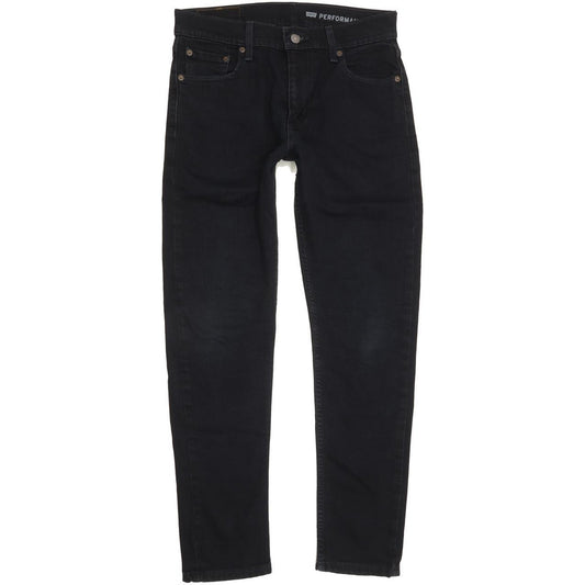 Levi's Men Black Tapered Slim Stretch Jeans W30 L30