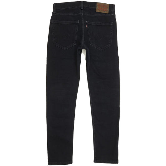 Levi's Men Black Tapered Slim Stretch Jeans W30 L30