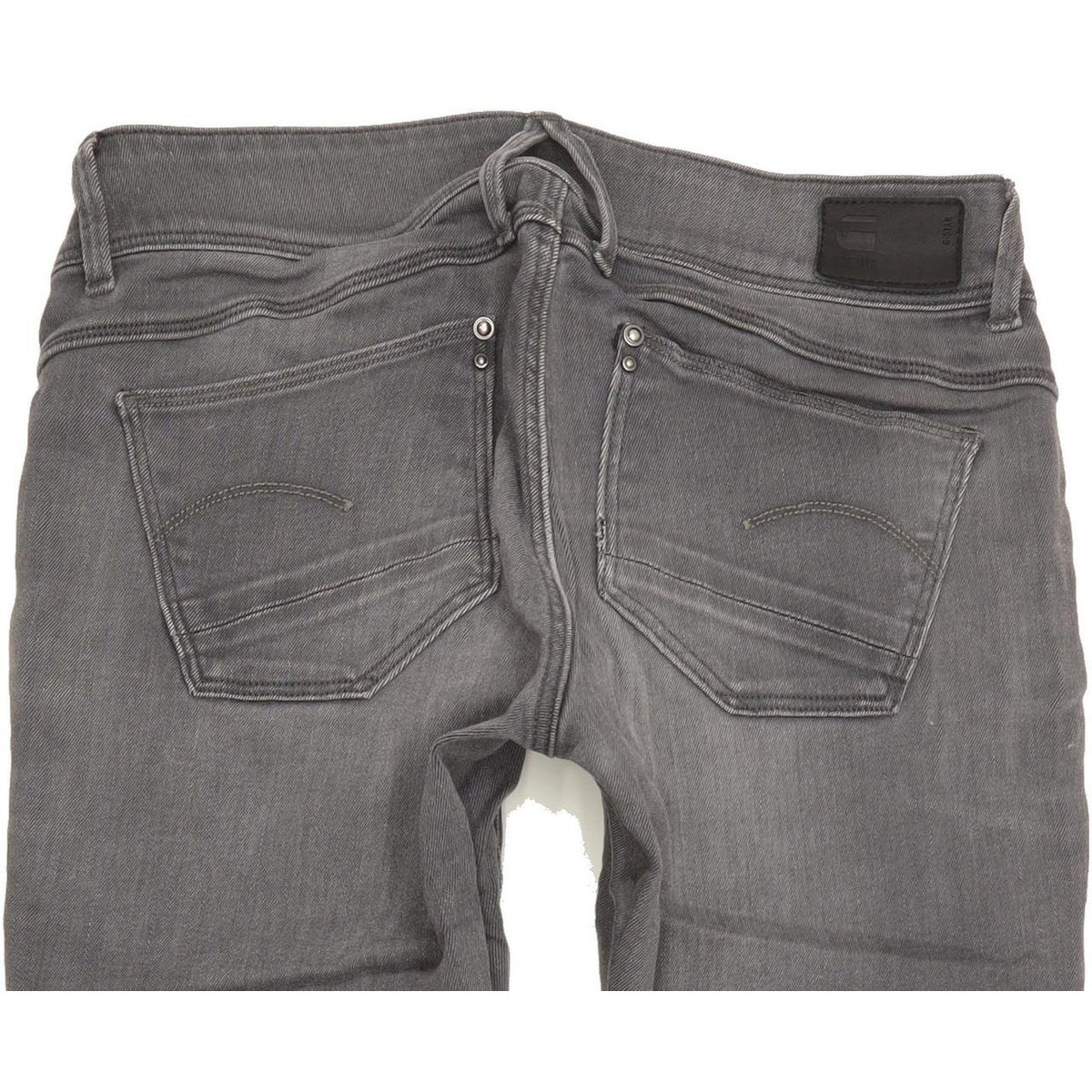 G-Star Lynn Zip Women Grey Skinny Slim Stretch Jeans W29 L31