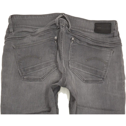 G-Star Lynn Zip Women Grey Skinny Slim Stretch Jeans W29 L31