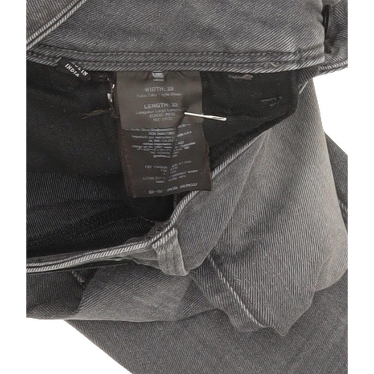 G-Star Lynn Zip Women Grey Skinny Slim Stretch Jeans W29 L31