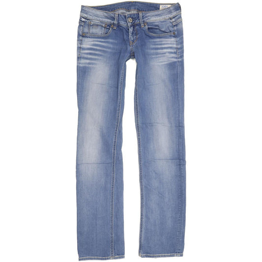 G-Star 3301 Women Blue Straight Slim Stretch Jeans W27 L32