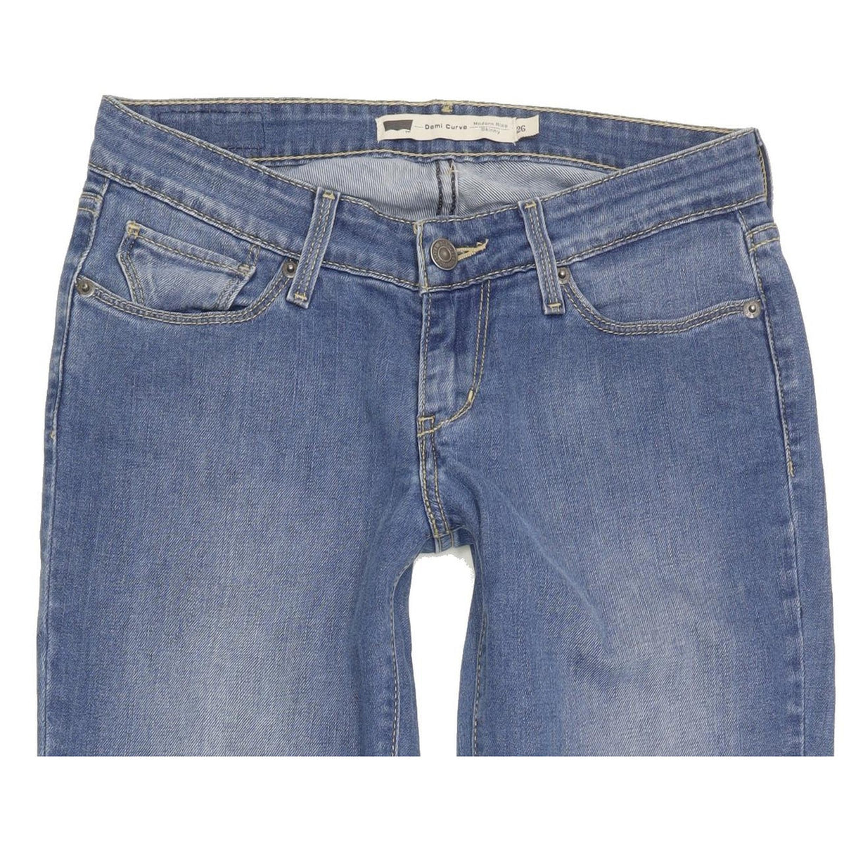 Levi's Demi Curve Women Blue Skinny Slim Stretch Jeans W26 L27