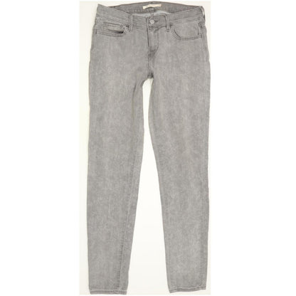 Levi's 710 Super Women Grey Skinny Slim Stretch Jeans W29 L30