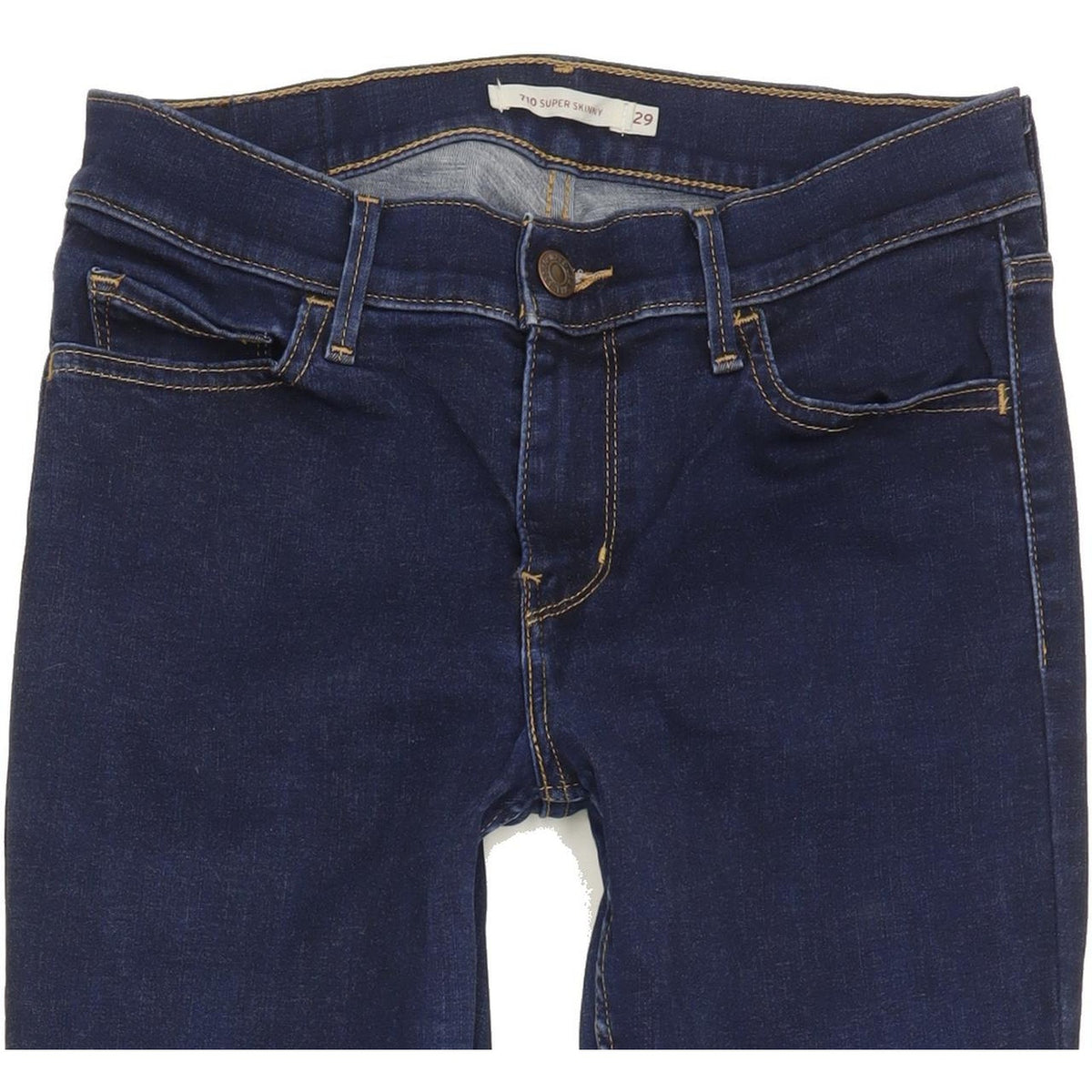 Levi's 710 Super Women Blue Skinny Slim Stretch Jeans W29 L32