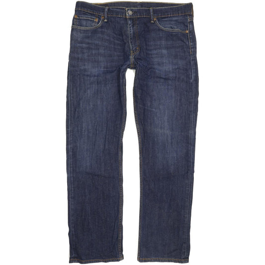 Levi's 504 Men Blue Straight Regular Stretch Jeans W37 L31