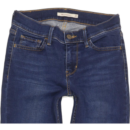 Levi's 710 Super Women Blue Skinny Slim Stretch Jeans W27 L30