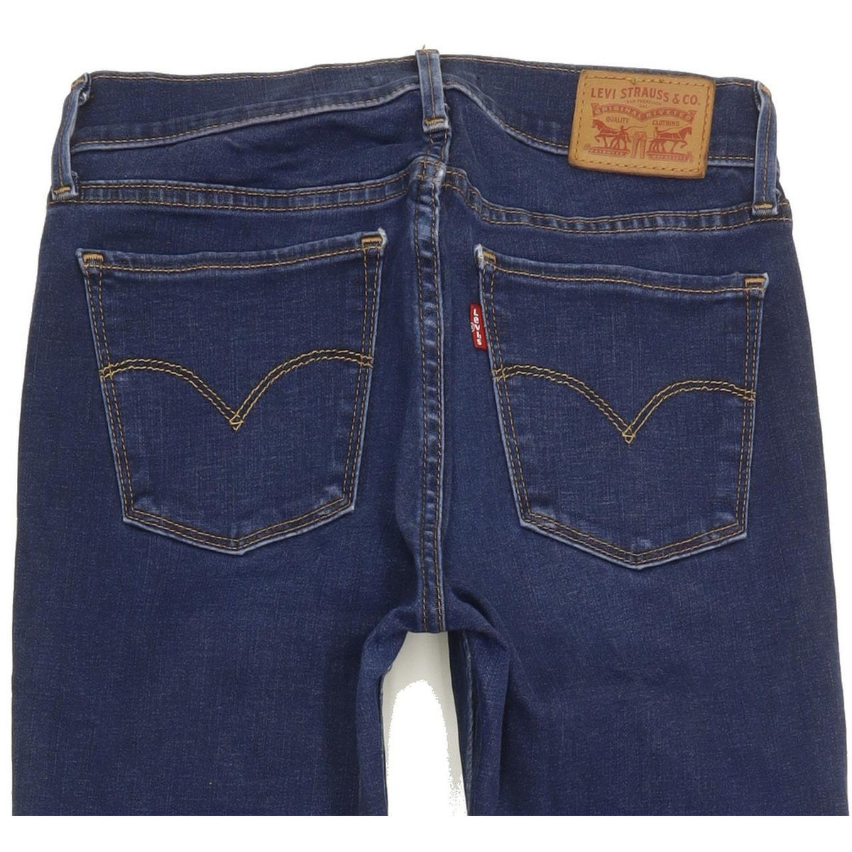 Levi's 710 Super Women Blue Skinny Slim Stretch Jeans W27 L30