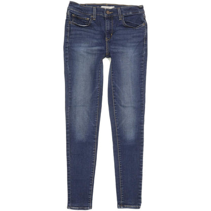 Levi's 710 Super Women Blue Skinny Slim Stretch Jeans W30 L28