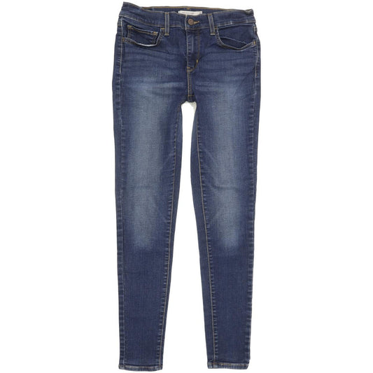 Levi's 710 Super Women Blue Skinny Slim Stretch Jeans W30 L28