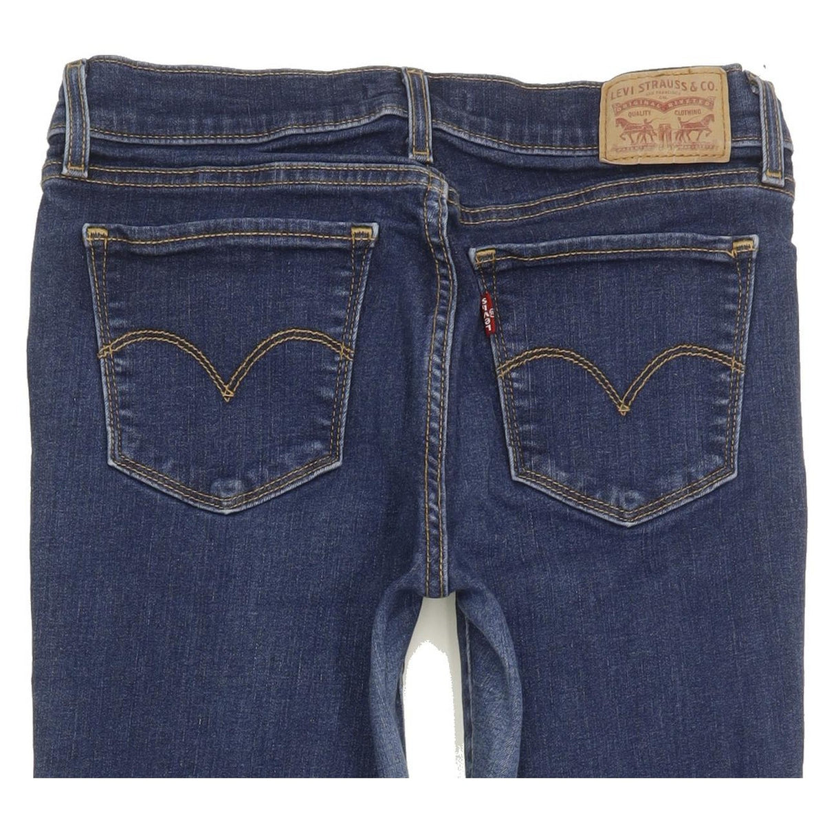 Levi's 710 Super Women Blue Skinny Slim Stretch Jeans W30 L28