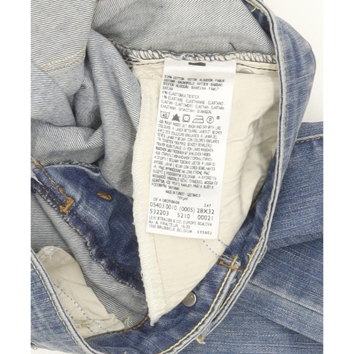 Levi's Slight Curve Women Blue Skinny Slim Stretch Jeans W28 L31