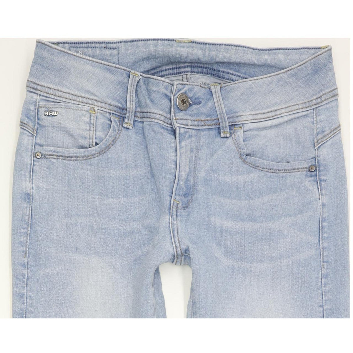 G-Star Lynn Mid Women Blue Skinny Slim Stretch Jeans W31 L34