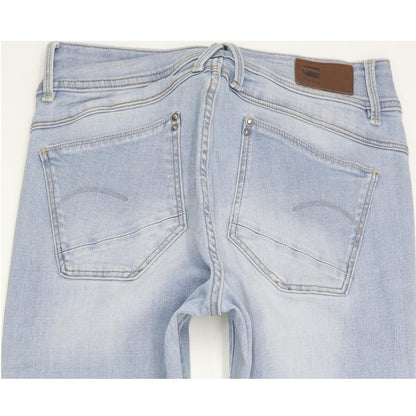 G-Star Lynn Mid Women Blue Skinny Slim Stretch Jeans W31 L34