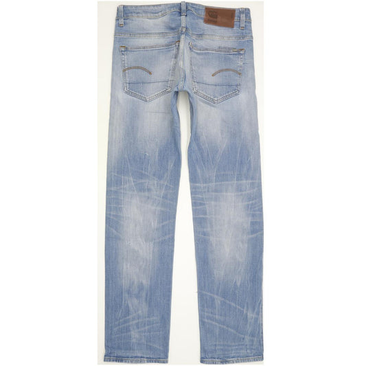 G-Star 3301 Men Blue Straight Regular Stretch Jeans W30 L32