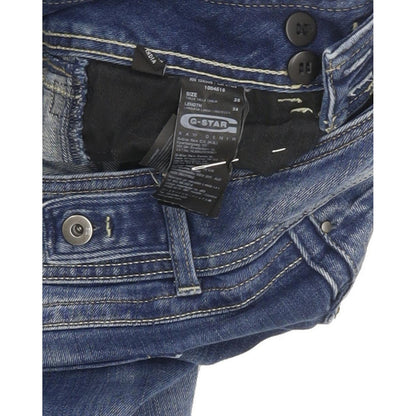 G-Star New Ford Women Blue Straight Slim Stretch Jeans W28 L34