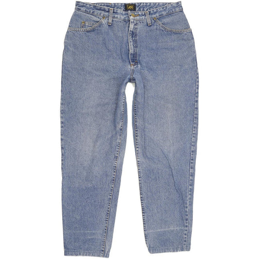 Lee Envy Blue Tapered Relaxed Jeans High Waisted W35 L28