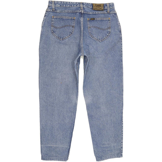 Lee Envy Blue Tapered Relaxed Jeans High Waisted W35 L28