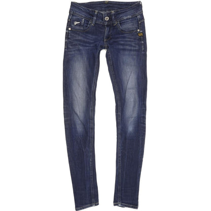G-Star Lynn Women Blue Skinny Slim Stretch Jeans W26 L31