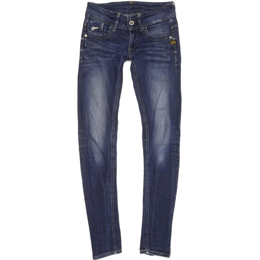 G-Star Lynn Women Blue Skinny Slim Stretch Jeans W26 L31