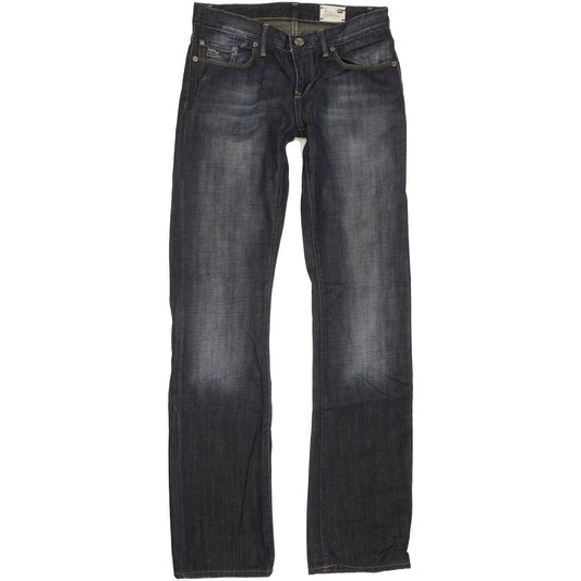 G-Star 3301 Correct Women Blue Straight Slim Jeans W26 L34