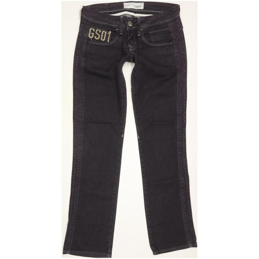 G-Star Saville Women Blue Straight Slim Stretch Jeans W26 L29