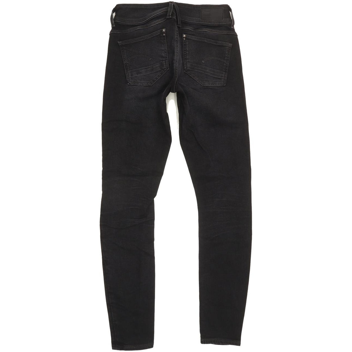 G-Star Lynn Mid Women Black Skinny Slim Stretch Jeans W27 L30