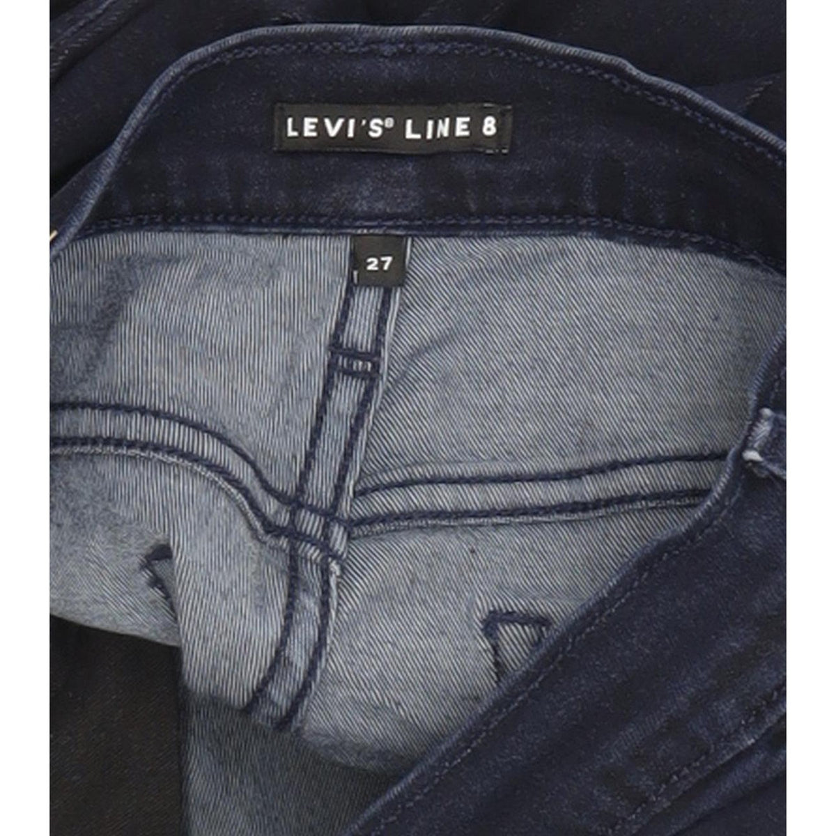 Levi's Line 8 Women Navy Skinny Slim Stretch Jeans W27 L31